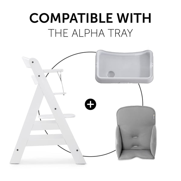 hauck alpha tray hauck Alpha Cosy, Stretch Grey