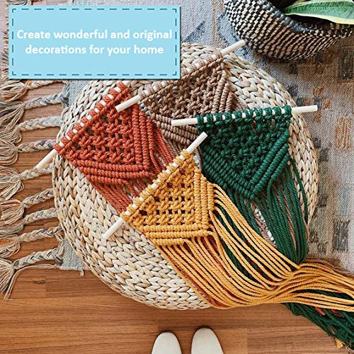 Aselected 5MM Macrame Cord, 656Feet Cotton Macrame Yarn Thick Rope For –  Fumba Store