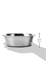 Classic Pet Products Non-Slip Stainless Steel Dish (1600 ml - 215 mm, 8.5 inch Diameter Dog Bowl)