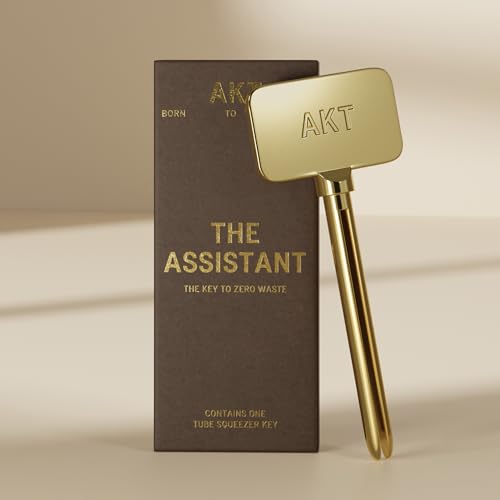 AKT, THE ASSISTANT. Tube squeezer key — The key to ZERO WASTE. 100% PLASTIC FREE & RECYCLABLE — Squeeze out every last drop of your NATURAL DEODORANT BALM from AKT LONDON