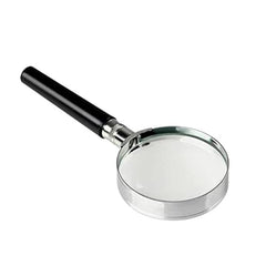 High Handheld Magnifier With Reinforced Edges 50mm-100mm Glass Lens For Tasks & Low Users Portable Magnifying Glass