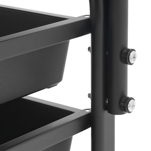 Manicure Beauty Tool Cart,38x32x65cm Pedicure Footrest Stand,Rolling Storage Trolley,Professional Premium with Drawers Organizer for Beauty Salons,Health Clubs