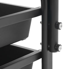 Manicure Beauty Tool Cart,38x32x65cm Pedicure Footrest Stand,Rolling Storage Trolley,Professional Premium with Drawers Organizer for Beauty Salons,Health Clubs