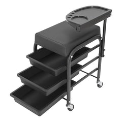 Manicure Beauty Tool Cart,38x32x65cm Pedicure Footrest Stand,Rolling Storage Trolley,Professional Premium with Drawers Organizer for Beauty Salons,Health Clubs