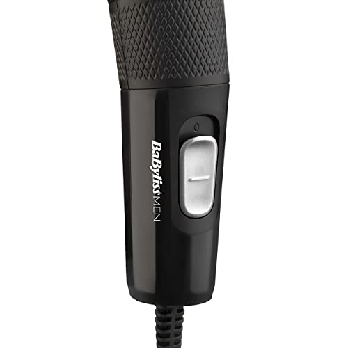 BaByliss Hair Clipper Precision Power, Corded Hair Clippers for Men, Sharp Stainless Steel Blades, 8 cutter guides 1-8, Grooming Set, Black, 7755U