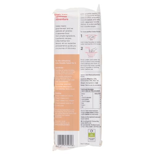 Yutaka Soba Noodles 250g (Pack of 10) | Authentic Japanese Buckwheat Noodles | Light, Earthy & Versatile | Perfect for Hot Soups or Cold Salads | Vegan