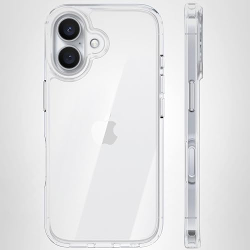 TORRAS for iPhone 17 Pro Max Case Crystal Clear, [Anti-Yellowing][Military-Grade Protection], Ultra Slim Transparent Anti-Scratch Back, Soft Bumper, Non-Slip 17 Pro Max Phone Case, Clear 6.9"
