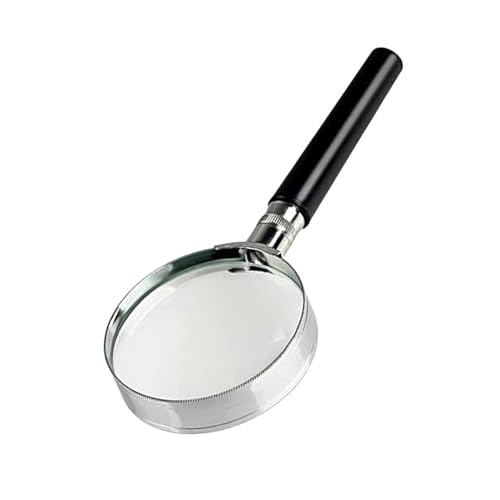 High Handheld Magnifier With Reinforced Edges 50mm-100mm Glass Lens For Tasks & Low Users Portable Magnifying Glass
