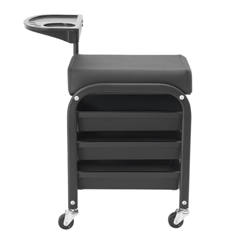 Manicure Beauty Tool Cart,38x32x65cm Pedicure Footrest Stand,Rolling Storage Trolley,Professional Premium with Drawers Organizer for Beauty Salons,Health Clubs