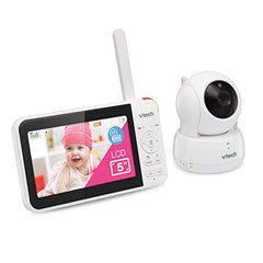 VTech VM924 Video Baby Monitor with Camera, Pan&Tilt, Baby Monitor with 5" LCD Screen,Up to 17 Hrs Battery Life,1.33x Zoom,Night Vision,300m Long Range,Soothing Sounds,2-Way Talk,Secured Transmission