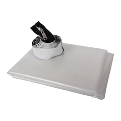 ProDec Zipped Doorway Dust Protector Heavy Duty Transparent Polythene Sheet For Preventing Dust Transfer Between Rooms During Renovations, Building Work and Construction