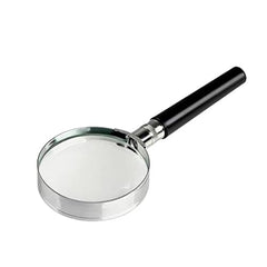 High Handheld Magnifier With Reinforced Edges 50mm-100mm Glass Lens For Tasks & Low Users Portable Magnifying Glass