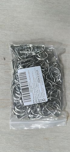 ReaJoys D Rings, 60Pcs Metal D-Rings Buckles for Bags 25mm Multi-Purpose D Shape Ring for Handbag Backpack Strap Belt DIY Accessories