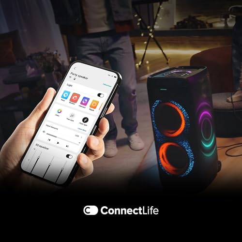 Hisense PARTY THUNDER, 620W Max Audio Power, AI Light Show, 18 Hrs long playtime, Auracast™ receiver,Portability,ConnectLife, IPX4 Waterproof, AI Vocal Fader, Bluetooth 5.4