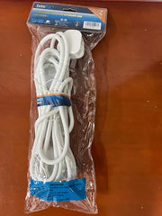 ExtraStar 4 Way Extension Lead with Surge Protection, 13A/250V~ Multi Sockets Power Strips, 3120W Fused UK Plug Wall Mounted Power Socket with 5M Extension Cord-White