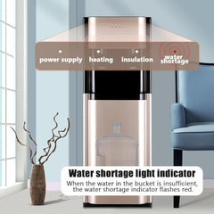 Freestanding Mains Fed Unit Loading Floor Standing Water Dispenser,Cooler Water Dispenser,Bottom Loading Hot and Cold Water For Home Office Commercial Business,Black,warm and hot