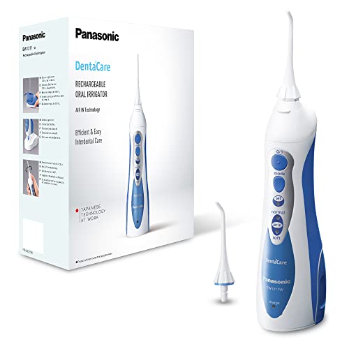 Panasonic EW1211 Rechargeable Dental Oral Irrigator with 2 Water Jet Modes