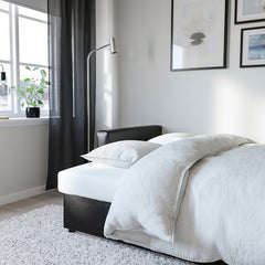 FRIHETEN three-seat sofa-bed, Bomstad black