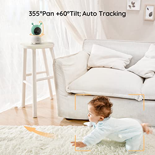Baby Monitor Video BOIFUN - 4.3" Schermo, Zoom 4X, 2500mAh, App Mobile, Visione Notturna - Foto 11