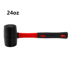 Heavy Duty Rubber Mallet 8 12 16 24 Oz Non Slip TPR Handle Stable Strike Force for Floor Tile Ceramic Installation and Woodworking