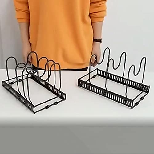 Koanhinn Kitchen Organiser Pot Lid Rack Holder Pot Lid Cooking Tableware Stand Pan Cover Stand Pot Organiser