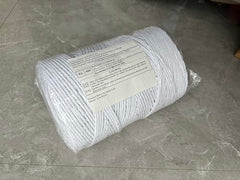 GOHOF Macrame Cord 3mm x 450m Premium Cotton Macrame Rope, 4 Strand Twisted Soft Cotton Cord, One of The Most Perfect Materials for Macrame Art, Cotton String Without Chemicals (White)