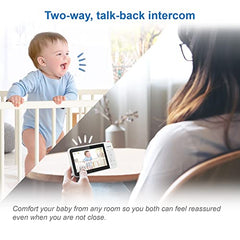 VTech VM924 Video Baby Monitor with Camera, Pan&Tilt, Baby Monitor with 5" LCD Screen,Up to 17 Hrs Battery Life,1.33x Zoom,Night Vision,300m Long Range,Soothing Sounds,2-Way Talk,Secured Transmission