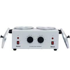 Sanqiao Professional Wax Warmer, Double Hot Wax Pots for Painless Hair Removal, Women Men Domestic Hair Salon Wax Heater Pot with Handle, Adjustable Temperature (200W)