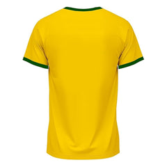 Brazil/Brasil 1970 Retro Soccer Jersey for Men – Vintage Yellow Football Shirt – Pelé Tribute – Classic Fan Apparel (US, Alpha, Small, Regular, Regular, Verde Amarela)