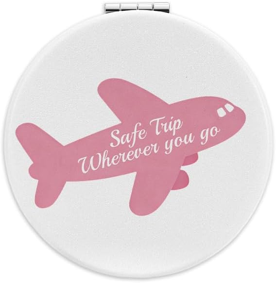 Tamnioa Flight Attendant Gifts for Flight Attendants Compact Mirror Women Traveling Gifts Pilot Gift for Women Gift Ideas for Travelers Airplane Themed Aviation Pocket Mirror United Airlines