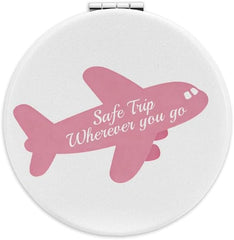 Tamnioa Flight Attendant Gifts for Flight Attendants Compact Mirror Women Traveling Gifts Pilot Gift for Women Gift Ideas for Travelers Airplane Themed Aviation Pocket Mirror United Airlines