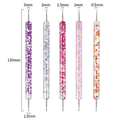 Artdone 31pcs Nail Art Brushes,Nail Art Tool Set,Nail Dotting Tools,Nail Dust Brush,Striping Nail Art Brushes for Long Lines,Nail Drawing Pen For Nail Design.