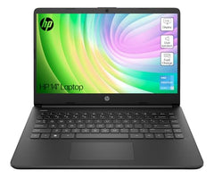 HP 14" Laptop, Intel Pentium Silver N5030 Processor, 4 GB RAM, 128 GB SSD, Intel UHD Graphics, FHD Display, Dual Speakers, Microsoft 365 Personal 12m included, Win 11, Jet Black, 14s-dq0011sa