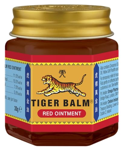 Tiger Balm Red Ointment (30g), Effective Herbal Pain Relief, for Muscle & Back Pain
