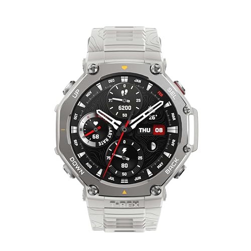 AMAZFIT T-Rex 3 Outdoor Smartwatch 48mm AMOLED Display, Offline Maps & Navigation, 6 Satellite Systems Dual Band GPS, 27 Days Battery Life, NFC Payment, 170 Sports Mode, 45m Freediving for Adventure
