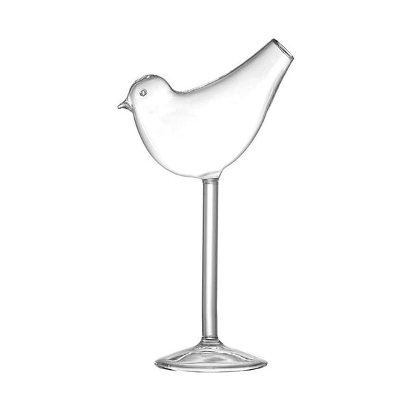 Set of 2 Bird Cocktail Glasses,120ml Unique Bird Shaped Wine Glass, Bird Design Cocktail Glass, Clear Wine Glasses Cocktail Glass for Party Bar