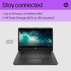 HP 14" Laptop, Intel Pentium Silver N5030 Processor, 4 GB RAM, 128 GB SSD, Intel UHD Graphics, FHD Display, Dual Speakers, Microsoft 365 Personal 12m included, Win 11, Jet Black, 14s-dq0011sa