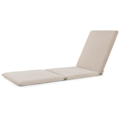 RELAX4LIFE Sun Lounger Cushion, 182 x 59cm Thick Garden Recliner Chaise Lounge Cushion, Tri-Fold Replacement Pad Patio Chair Sunbed Cushion for Indoor Outdoor (Beige)