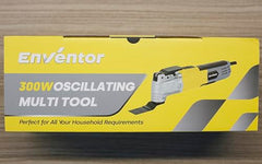 Enventor Oscillating Multi Tools, 300W 15000-22000 OPM Electric Corded Multi Tool, 6 Variable Speeds, 3°Oscillation Angle, Quick-fit Blade Design, with 28pcs Accessories for Cutting, Sanding, Scraping