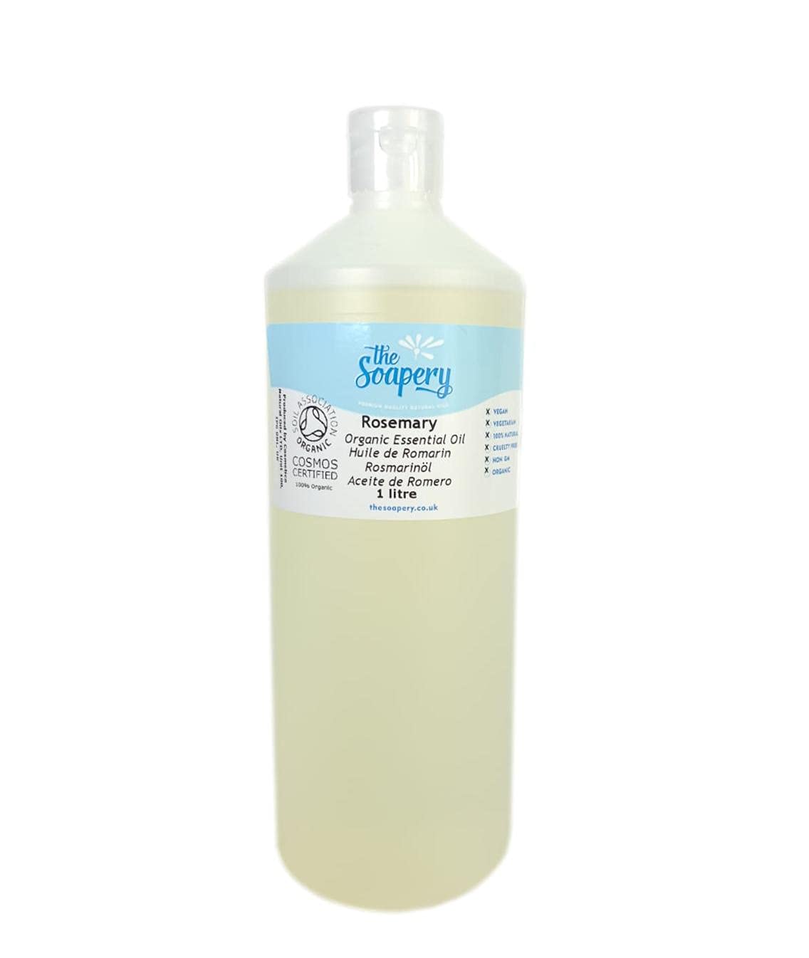 Rosemary Organic Essential Oil 1 Litre - 100% Pure and Natural