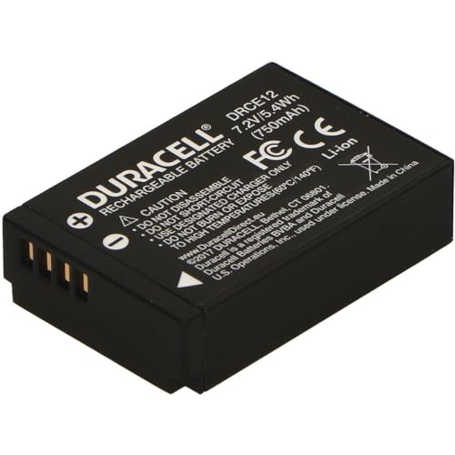 Duracell Premium Analog Canon LP-E12 Battery for EOS M M2 M10 100D 7.2V 600mAh (Packaging may vary)