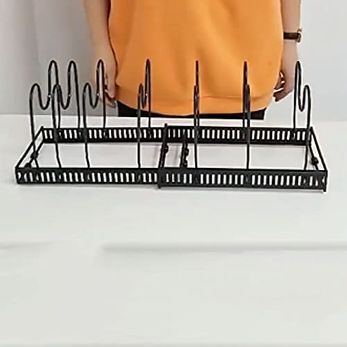 Koanhinn Kitchen Organiser Pot Lid Rack Holder Pot Lid Cooking Tableware Stand Pan Cover Stand Pot Organiser