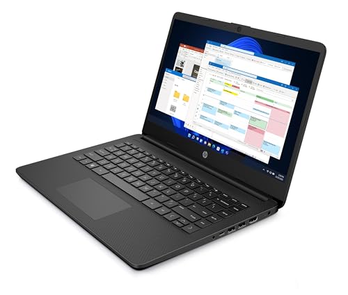 HP 14" Laptop, Intel Pentium Silver N5030 Processor, 4 GB RAM, 128 GB SSD, Intel UHD Graphics, FHD Display, Dual Speakers, Microsoft 365 Personal 12m included, Win 11, Jet Black, 14s-dq0011sa