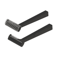 UNIGLOVES Disposable single blade black razor case of 10 packs (100 units per pack)