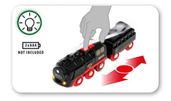 BRIO World Battery Powered Steaming Toy Train Engine for Children Age 3 Years Up - Gifts for Kids