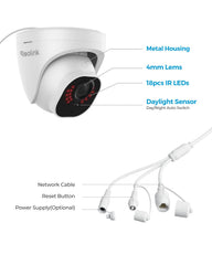 Reolink 5MP PoE Security Camera Outdoor with Human/Vehicle Detection, IP66 Weatherproof, Audio Recording, RLC-520A