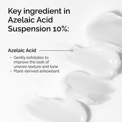 The Ordinary Azelaic Acid Suspension 10%, Brightening Formula for Uneven and Blemish-Prone Skin, Suitable for Rosacea-Prone Skin, 30ml