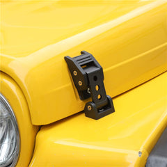 JeCar Black Aluminum Hood Latches Catch Kit for Jeep Wrangler TJ Accessories 1997-2006