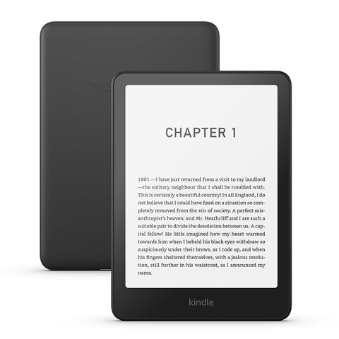 Amazon Kindle Paperwhite (12 gen) – Our fastest Kindle ever, with new glare-free display and weeks of battery life – 16GB – Without Ads - Black