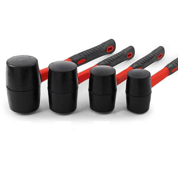 Heavy Duty Rubber Mallet 8 12 16 24 Oz Non Slip TPR Handle Stable Strike Force for Floor Tile Ceramic Installation and Woodworking